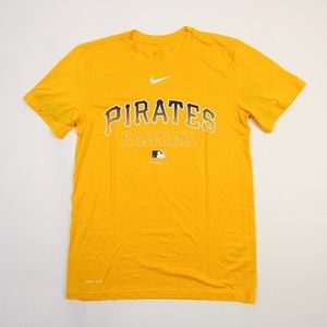 Pittsburgh Pirates Nike MLB Authentic Short Sleeve Shirt Men's Gold New large